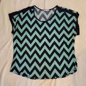 Chevron Patterned Women's Top